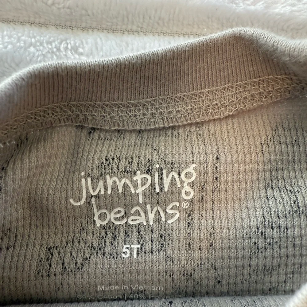 Jumping Beans Kids' Gray Bear Pattern Long Sleeve Tee